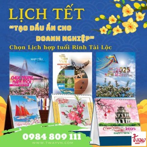 Thiết Kế Lịch Tết Tại Tway - Tạo Dấu Ấn Riêng Cho Mỗi Năm Mới