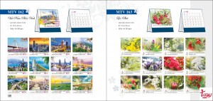 In lịch để bàn chữ A – Quà tặng thương hiệu bền vững cho doanh nghiệp